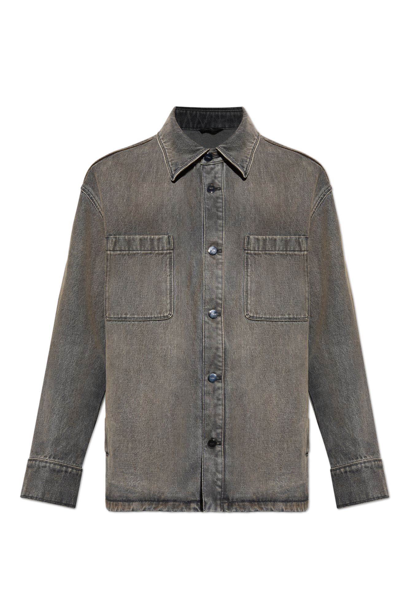 Grey Denim jacket with 'vintage' effect Fendi - Vitkac Canada